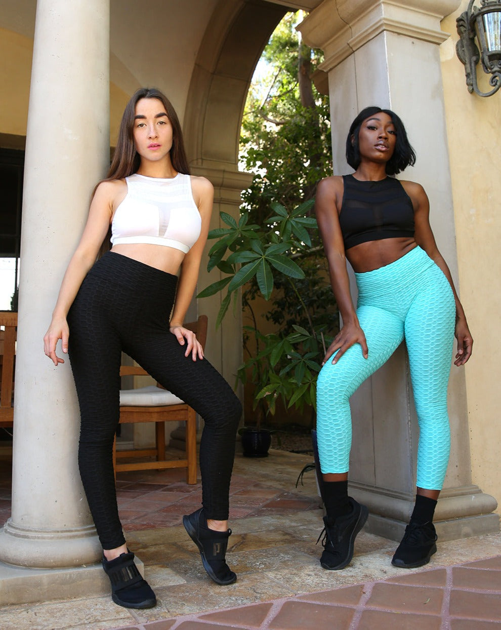 Bentley Leggings - Aqua