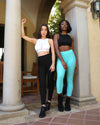 Bentley Leggings - Aqua
