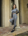 Bocana Seamless Leggings - Grey & Black