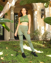 Huntington Sports Bra - Olive Green