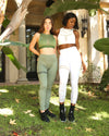 Huntington Set - Leggings & Sports Bra - Olive Green