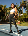High Waisted Yoga Leggings - Slate Grey