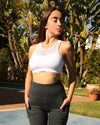 High Waisted Yoga Leggings - Slate Grey