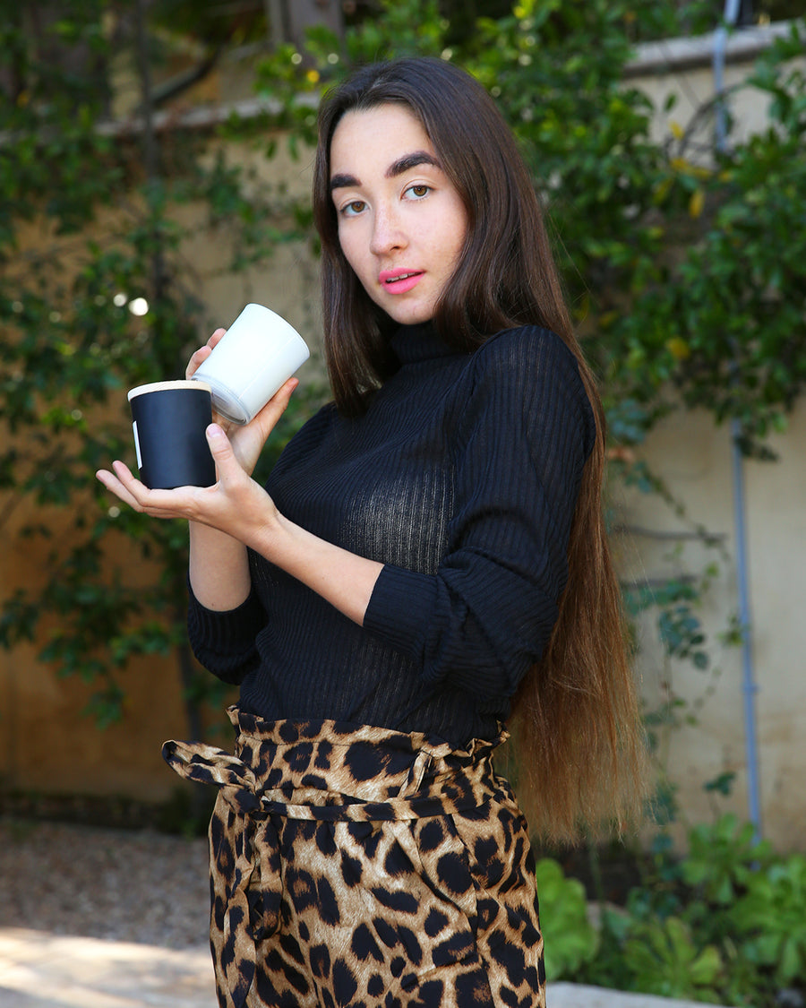 Java Ribbed Turtleneck Top