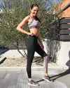 Jordena Leggings & Sports Bra Set - Black & Leopard Print