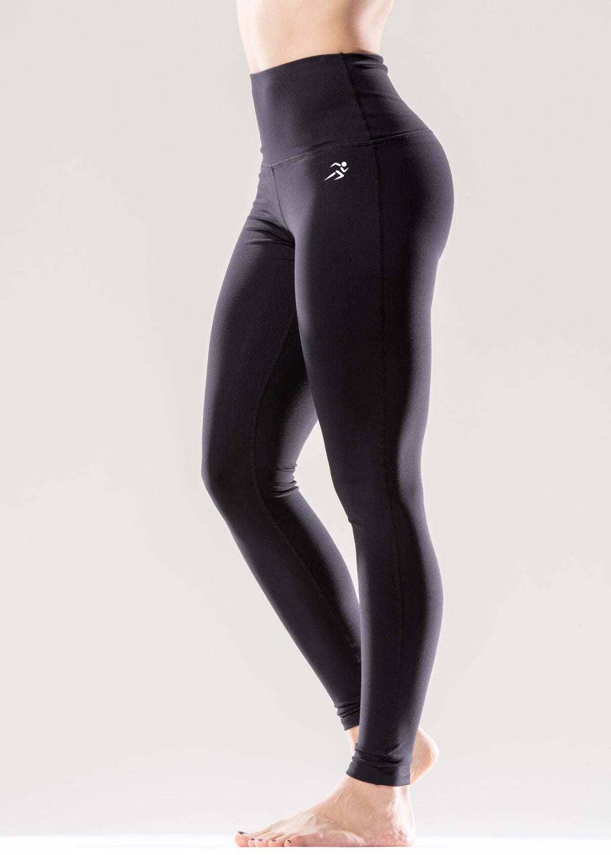Puissante High-Waisted Full-Length Black Leggings - Savoy Active