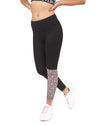 Jordena Leopard Workout Leggings - Black