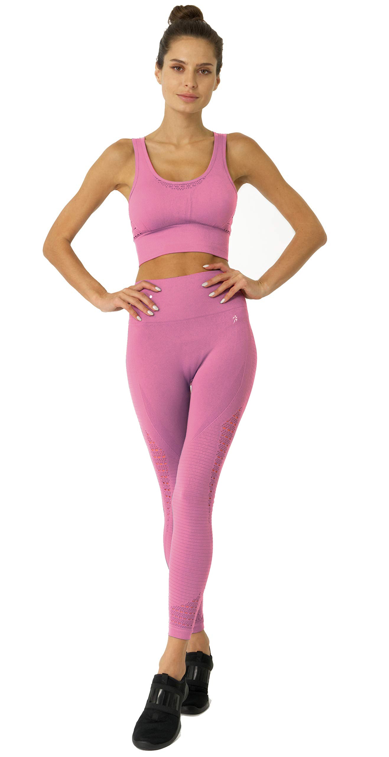 Mesh Seamless Set - Pink - Savoy Active