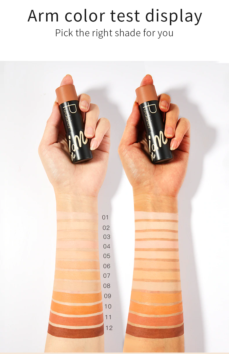PUDAIER® Nudies Tinted Foundation & Concealer Stick - Color #09 Warm Sandy