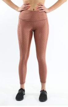 Roma Activewear Set - Leggings & Sports Bra - Copper [MADE IN ITALY]