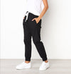 Finnley Jogger Pant with Drawstring Waist - Black