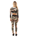 Virginia Camouflage Sports Top - Brown/Green - Savoy Active