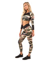 Virginia Camouflage Leggings - Brown/Green - Savoy Active