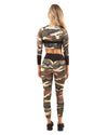 Virginia Camouflage Leggings - Brown/Green - Savoy Active