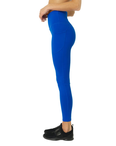 High Waisted Yoga Leggings - Sky Blue - Savoy Active