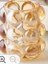 Glass Candle Holder - Gold Tint