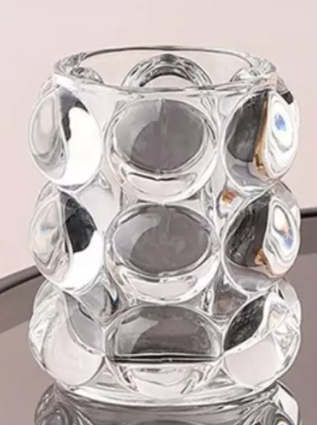 Glass Candle Holder - Clear