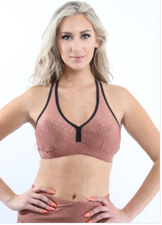 Roma Activewear Sports Bra - Copper [MADE IN ITALY] - Savoy Active