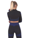 Trois Seamless Sports Jacket - Black with Navy