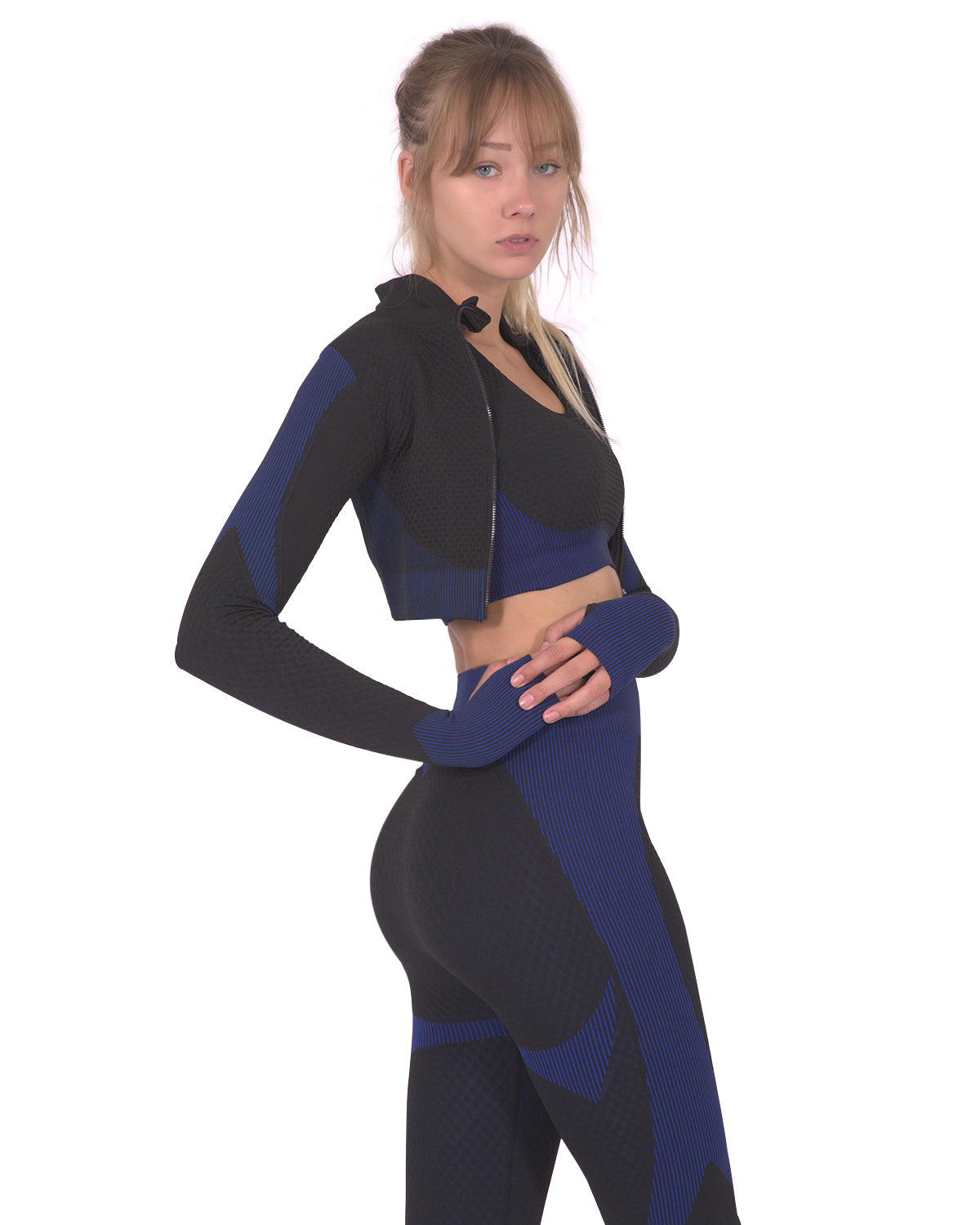Trois Seamless Sports Jacket - Black with Navy