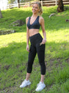 Jolie High-Waisted Capri Leggings With Hip Pockets - Savoy Active