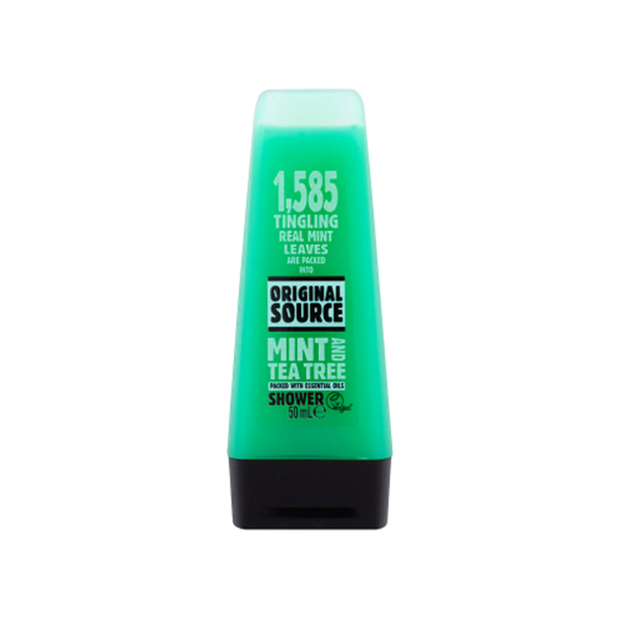 Original Source MINT Tea Tree Mini Shower GEL 50ml Travel Size