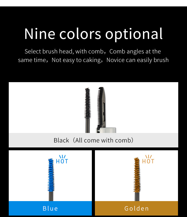 PUDAIER® Volumizing & Lengthening Colored Mascara - Color #01 Black